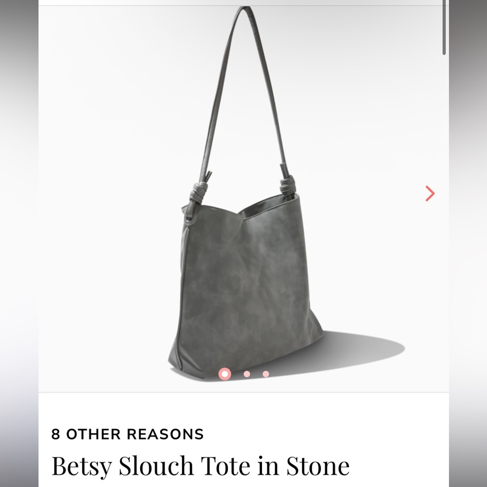 8 Other Reasons Gray Betsy Slouch Tote